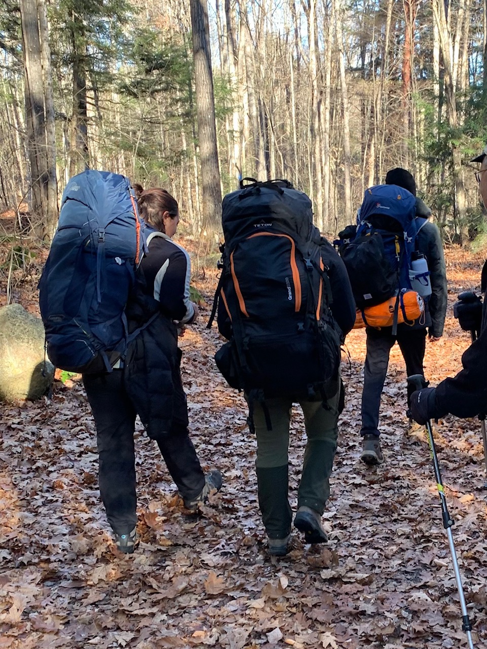 Youth backpacking trip